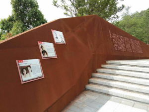 安义耐候钢挡土墙